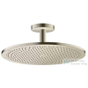 Hansgrohe AXOR 350 Air 1jet fejzuhany mennyezeti csatlakozással 100 mm szálcsiszolt nikkel 26035820
