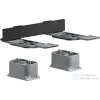 Hansgrohe AXOR adapter tartozékok sínre szereléséhez,matt fekete 42870670