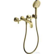 Hansgrohe AXOR CITTERIO falsík alatti kádtöltő csaptelep zuhanyszettel,polírozott arany hatású 39447990 csaptelep