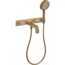 Hansgrohe AXOR Citterio falsík alatti kádtöltő csaptelep zuhanyszettel,szálcsiszolt bronz 39442140 csaptelep