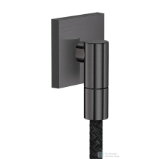 Hansgrohe AXOR FINE square gégecső csatlakozó, szálcsiszolt fekete króm 36738340 csaptelep