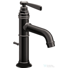 Hansgrohe AXOR MONTREUX 100 mosdó csaptelep automata leeresztővel, szálcsiszolt fekete króm 16515340 csaptelep