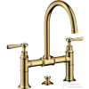 Hansgrohe AXOR MONTREUX 220 kétkaros mosdó csaptelep automata leeresztővel,polírozott arany hatású 16511990