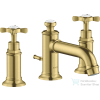 Hansgrohe AXOR MONTREUX 3 üléses mosdó csaptelep automata leeresztővel,szálcsiszolt sárgaréz hatású 16536950