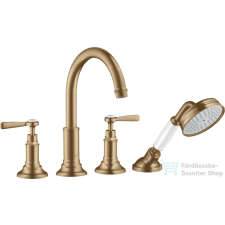 Hansgrohe AXOR MONTREUX 4 üléses burkolatra szerelhető kádtöltő csaptelep,szálcsiszolt bronz 16554140 csaptelep