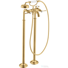 Hansgrohe AXOR MONTREUX szabadon álló kádtöltő csaptelep zuhanyszettel,szálcsiszolt arany hatású 16553250 csaptelep
