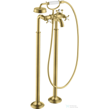 Hansgrohe AXOR MONTREUX szabadon álló kádtöltő csaptelep zuhanyszettel,szálcsiszolt sárgaréz hatású 16547950 csaptelep