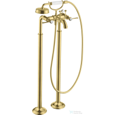 Hansgrohe AXOR MONTREUX szabadon álló kádtöltő csaptelep zuhanyszettel,szálcsiszolt sárgaréz hatású 16553950 csaptelep