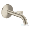 Hansgrohe AXOR ONE Select falsík alatti mosdó csaptelep 16 cm-es kifolyóval, szálcsiszolt nikkel 48180820