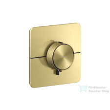 Hansgrohe AXOR SHOWERSELECT ID Softsquare falsík alatti termosztát, szálcsiszolt sárgaréz 36775950 csaptelep