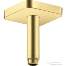 Hansgrohe AXOR SHOWERSOLUTIONS Softsquare 10 cm-es mennyezeti zuhanykar, szálcsiszolt sárgaréz 26965950 csaptelep