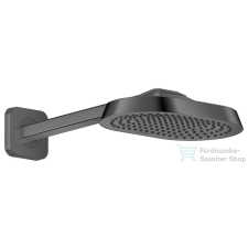 Hansgrohe AXOR SHOWERSPHERE 25x16 cm-es esőztető zuhanykarral, polírozott fekete króm 39754330 csaptelep