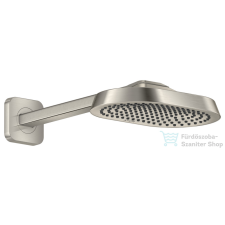 Hansgrohe AXOR SHOWERSPHERE 25x16 cm-es esőztető zuhanykarral, rozsdamentes acél hatású 39754800 csaptelep