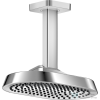Hansgrohe AXOR SHOWERSPHERE Ecosmart 25x16 cm-es 1 jet mennyezeti esőztető zuhanykarral, króm 39764000