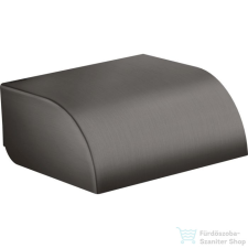 Hansgrohe AXOR UNIVERSAL CIRCULAR fedeles wc papír tartó,szálcsiszolt fekete króm 42858340 fürdőszoba kiegészítő