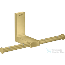 Hansgrohe AXOR UNIVERSAL RECTANGULAR dupla wc papír tartó,szálcsiszolt sárgaréz hatású 42657950 fürdőszoba kiegészítő