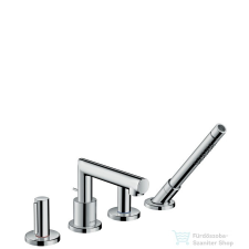 Hansgrohe AXOR UNO 4-lyukú, peremre építhető csaptelep, Zero fogantyúval, króm 45444000 csaptelep