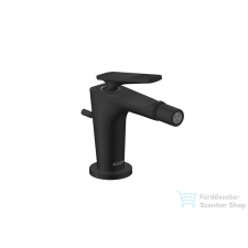 Hansgrohe CITTERIO C bidé csaptelep automata leeresztővel,rombuszmetszéses fogantyúval,matt fekete 49211670 csaptelep