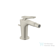 Hansgrohe CITTERIO C bidé csaptelep automata leeresztővel,rombuszmetszéses fogantyúval,rozsdamentes acél hatású 49211800 csaptelep