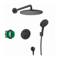 Hansgrohe Croma 280 Ecostat S beépített zuhanyrendszer matt fekete csaptelep