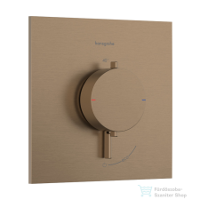 Hansgrohe ECOSTAT Comfort E falsík alatti kád/zuhany csaptelep, szálcsiszolt bronz 33710140 csaptelep