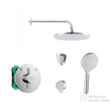 Hansgrohe falsík alatti zuhanyrendszer DUOTURN S kezelővel, Kielle kiegészítőkkel, króm SANI21HKK005 csaptelep