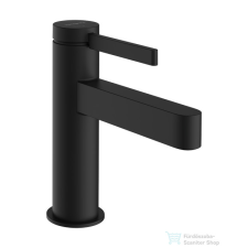 Hansgrohe FINORIS 100 hidegindításos mosdó csaptelep click-clack leeresztővel, matt fekete 76012670 csaptelep