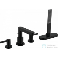 Hansgrohe FINORIS 4 üléses kádperemre szerelhető kád csaptelep, matt fekete 76444670 csaptelep