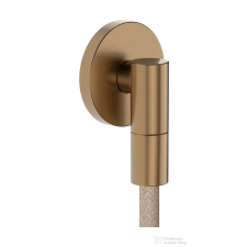 Hansgrohe FIXFIT FINE S gégecső csatlakozó visszafolyásgátlóval, szálcsiszolt bronz 28882140 csaptelep