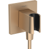 Hansgrohe Fixfit Porter E beépített zuhanytartóval, szálcsiszolt bronz 26889140