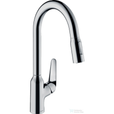 Hansgrohe FOCUS M42 kihúzható fejes mosogató csaptelep,2 jet, króm 71800000 csaptelep