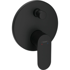 Hansgrohe Kád/Zuhany csaptelep falsík alatti iBoxhoz, Rebris S matt fekete, Hansgrohe csaptelep