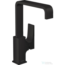 Hansgrohe METROPOL 230 magas mosdó csaptelep klik-klak leeresztővel, matt fekete 32511670 csaptelep