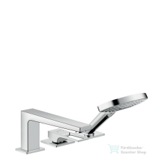 Hansgrohe METROPOL 3-lyukú, egykaros kádcsaptelep, peremre építhető, króm 74550000 csaptelep