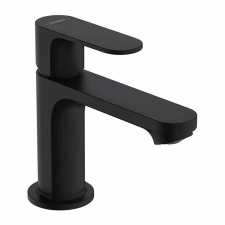 Hansgrohe mosdócsaptelep, Rebris S 80, szelep nélkül, EcoSmart, CoolStart, matt fekete csaptelep