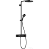 Hansgrohe Pulsify S Showerpipe 260 1 jet Showertablet Select 400 zuhanyrendszer,matt fekete 24220670