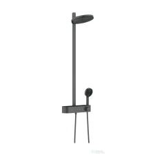 Hansgrohe Pulsify S Showerpipe 260 Ecosmart zuhanyrendszer, szálcsiszolt fekete króm 24241340 csaptelep