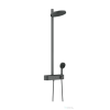 Hansgrohe PULSIFY Showerpipe 260 Showertablet termosztátos zuhanyrendszer, szálcsiszolt fekete króm 24240340