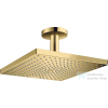 Hansgrohe RAINDANCE E 300 1jet EcoSmart fejzuhany 10 cm-es mennyezeti csatlakozással, polírozott arany hatású 26251990