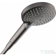 Hansgrohe RAINDANCE S 120 Powderrain kézizuhany, 3 Jet, szálcsiszolt fekete/króm 26014340 csaptelep