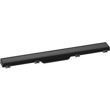 Hansgrohe RainDrain Match Zuhanylefolyó színkészlet 700, állítató magasságú kerettel fekete 56037610 építőanyag