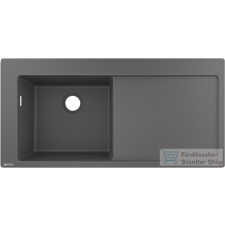 Hansgrohe S51 egymedencés mosogató medence S5110-F450 1050x745 mm, kőszürke 43330170 mosogatótálca