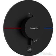 Hansgrohe ShowerSelect Comfort S 1+1 funkciós termosztát mennyiségszabályozóval,falsík alatti szereléshez,matt fekete 15562670 csaptelep