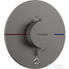 Hansgrohe ShowerSelect Comfort S 1+1 funkciós termosztát mennyiségszabályozóval,falsík alatti szereléshez,szálcsiszolt fekete króm 15562340