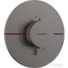 Hansgrohe ShowerSelect Comfort S 1 funkciós termosztát mennyiségszabályozóval,falsík alatti szereléshez,szálcsiszolt fekete króm 15559340