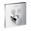 Hansgrohe ShowerSelect termosztát 2 fogyasztóval falsík alatti szereléshez 15763000