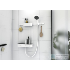 Hansgrohe Showertablet Select termosztátos zuhanycsaptelep zuhany-és tárolószettel, matt fehér 24250700 csaptelep