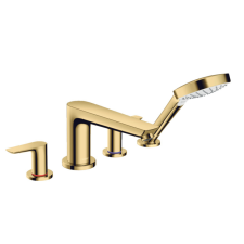 Hansgrohe Talis E 4-lyukú kádcsaptelep Secuflex nélkül polírozott arany csaptelep