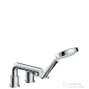 Hansgrohe TALIS S 3-lyukú, peremre szerelhető, egykaros kádcsaptelep, króm 72417000