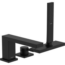 Hansgrohe Tecturis E 3-lyukú Peremre szerelhető kádcsaptelep sBox Matt fekete csaptelep